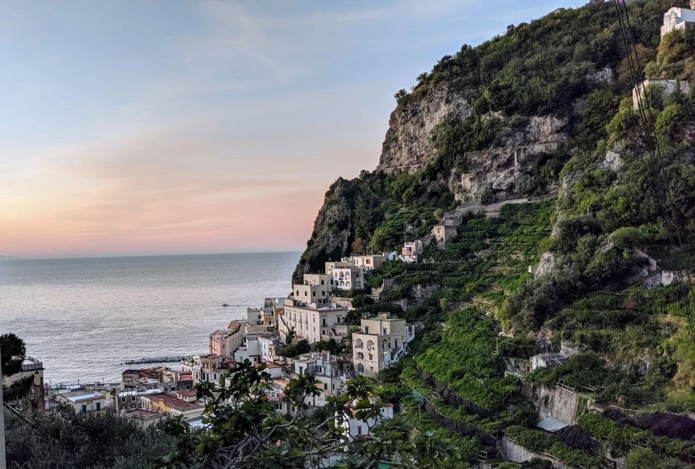 View of Atrani, while hiking to Ravello [photo by 